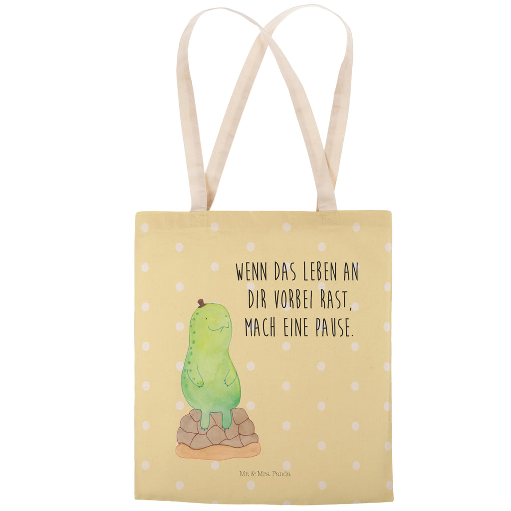 Einkaufstasche Schildkröte pausiert Tragetasche, Tasche, Beutel, Stofftasche, Baumwolltasche, Umhängetasche, Shopper, Schildkröte, Achtsamkeit, Entschleunigen, achtsam