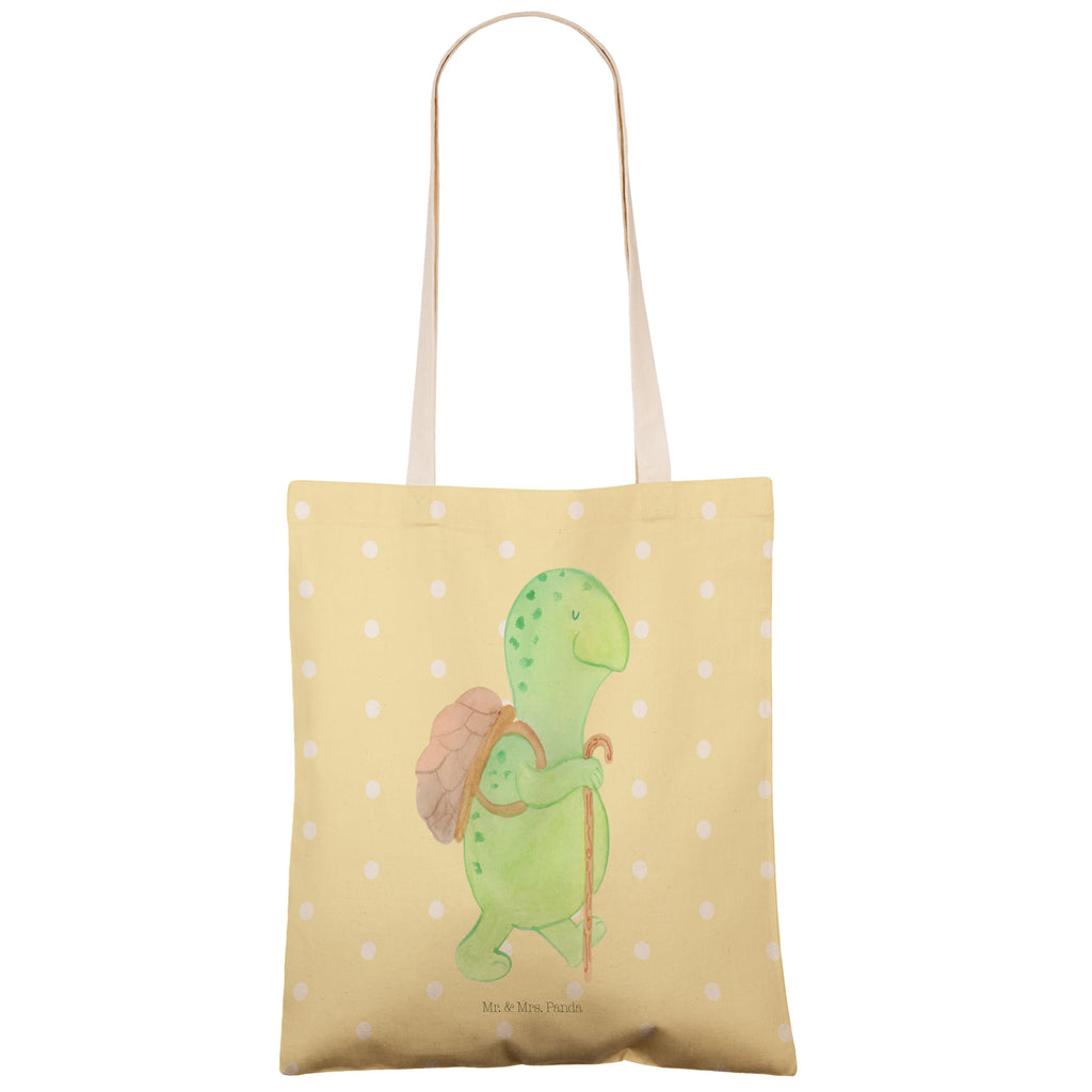 Einkaufstasche Schildkröte Wanderer Tragetasche, Tasche, Beutel, Stofftasche, Baumwolltasche, Umhängetasche, Shopper, Schildkröte, Schildkröten, Motivation, Motivationsspruch, Motivationssprüche, Neuanfang