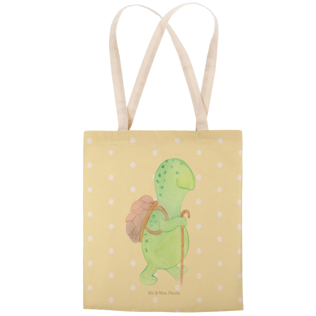 Einkaufstasche Schildkröte Wanderer Tragetasche, Tasche, Beutel, Stofftasche, Baumwolltasche, Umhängetasche, Shopper, Schildkröte, Schildkröten, Motivation, Motivationsspruch, Motivationssprüche, Neuanfang
