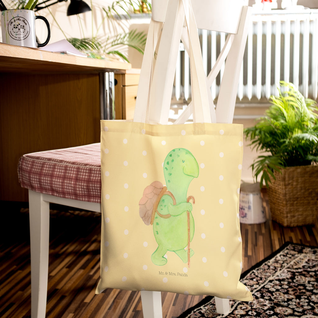 Einkaufstasche Schildkröte Wanderer Tragetasche, Tasche, Beutel, Stofftasche, Baumwolltasche, Umhängetasche, Shopper, Schildkröte, Schildkröten, Motivation, Motivationsspruch, Motivationssprüche, Neuanfang