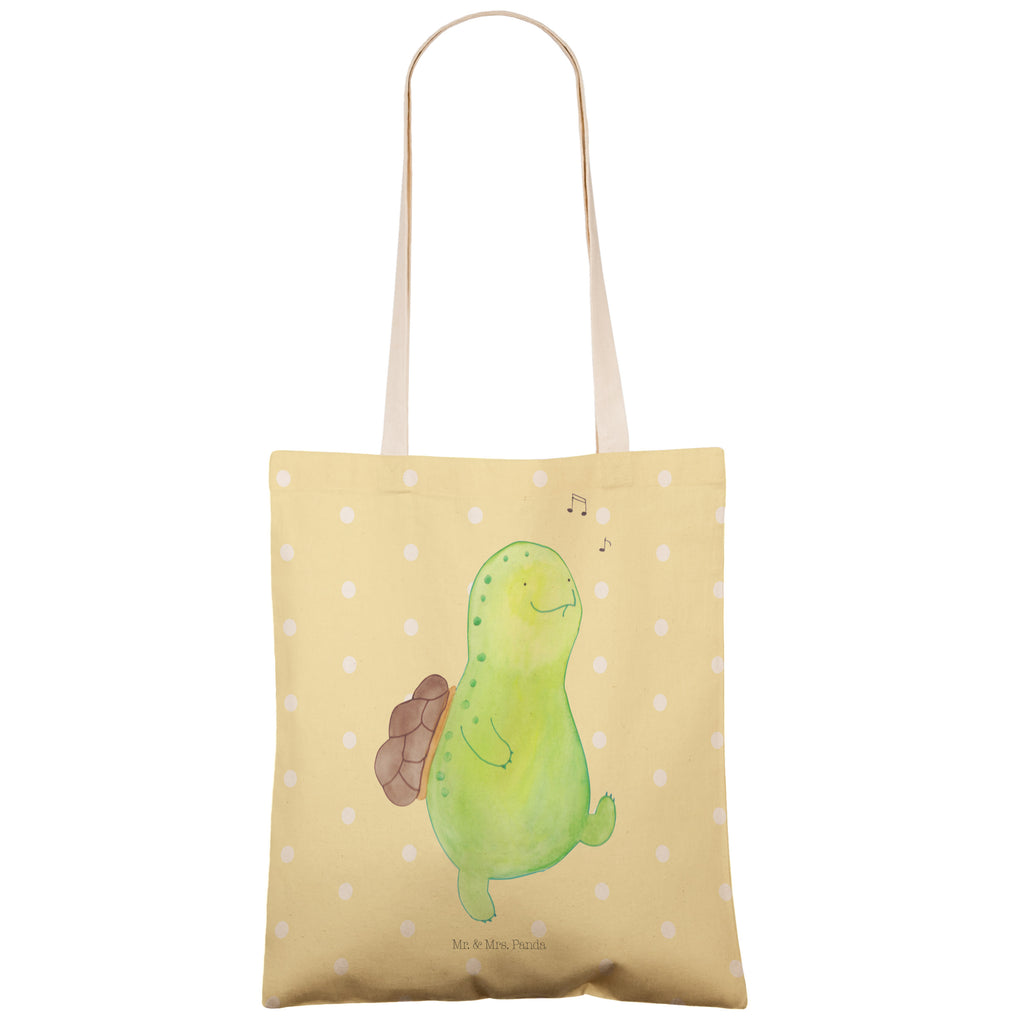 Einkaufstasche Schildkröte pfeift Tragetasche, Tasche, Beutel, Stofftasche, Baumwolltasche, Umhängetasche, Shopper, Schildkröte, Schildi, Schildkröten, fröhlich, Glück, Motivation, Lebensfreude, Depression, Trennung, Neuanfang