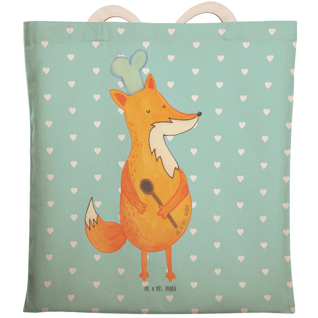 Einkaufstasche Fuchs Koch Tragetasche, Tasche, Beutel, Stofftasche, Baumwolltasche, Umhängetasche, Shopper, Fuchs, Füchse, Koch Geschenk, Küche Spruch, Küche Deko, Köche, Bäcker, Party Spruch, Spruch lustig, witzig