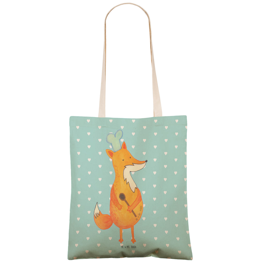 Einkaufstasche Fuchs Koch Tragetasche, Tasche, Beutel, Stofftasche, Baumwolltasche, Umhängetasche, Shopper, Fuchs, Füchse, Koch Geschenk, Küche Spruch, Küche Deko, Köche, Bäcker, Party Spruch, Spruch lustig, witzig