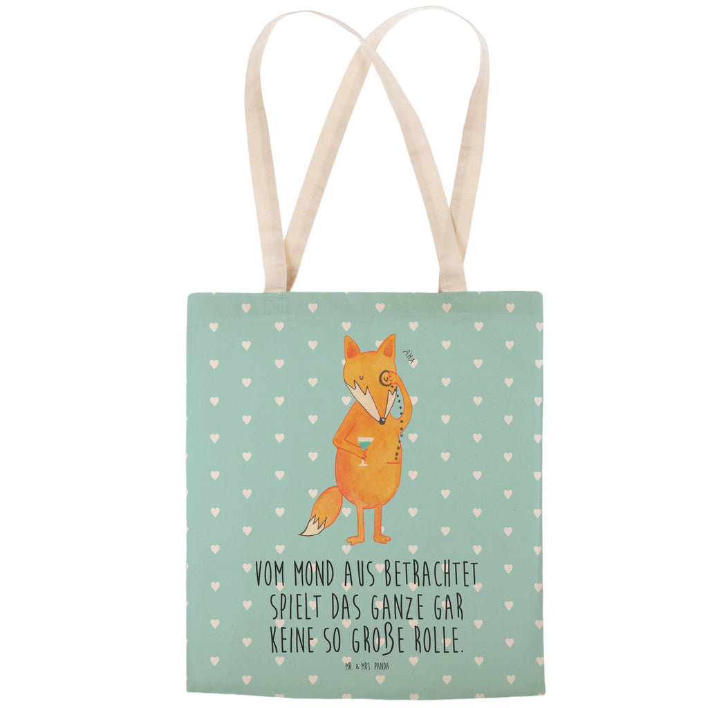 Einkaufstasche Fuchs Lord Tragetasche, Tasche, Beutel, Stofftasche, Baumwolltasche, Umhängetasche, Shopper, Fuchs, Füchse, tröstende Worte, Spruch lustig, Liebeskummer Geschenk, Motivation Spruch, Problemlösung