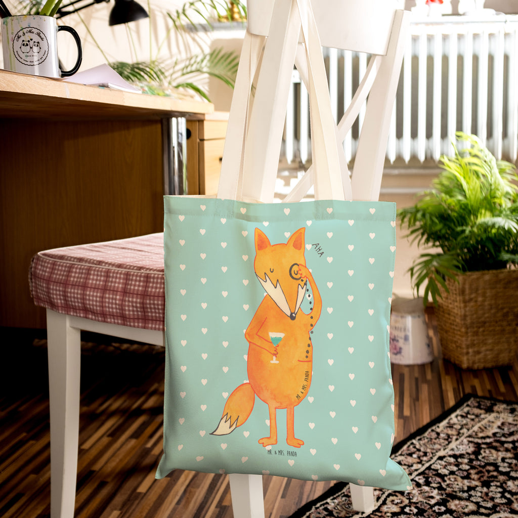 Einkaufstasche Fuchs Lord Tragetasche, Tasche, Beutel, Stofftasche, Baumwolltasche, Umhängetasche, Shopper, Fuchs, Füchse, tröstende Worte, Spruch lustig, Liebeskummer Geschenk, Motivation Spruch, Problemlösung