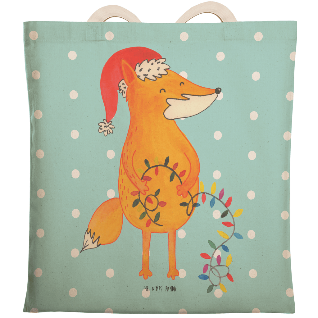 Einkaufstasche Fuchs Weihnachten Tragetasche, Tasche, Beutel, Stofftasche, Baumwolltasche, Umhängetasche, Shopper, Winter, Weihnachten, Weihnachtsdeko, Nikolaus, Advent, Heiligabend, Wintermotiv, Fuchs, Füchse, Spruch schön, Geschenk Weihnachten, Weihnachtsmann, Weihnachtszeit