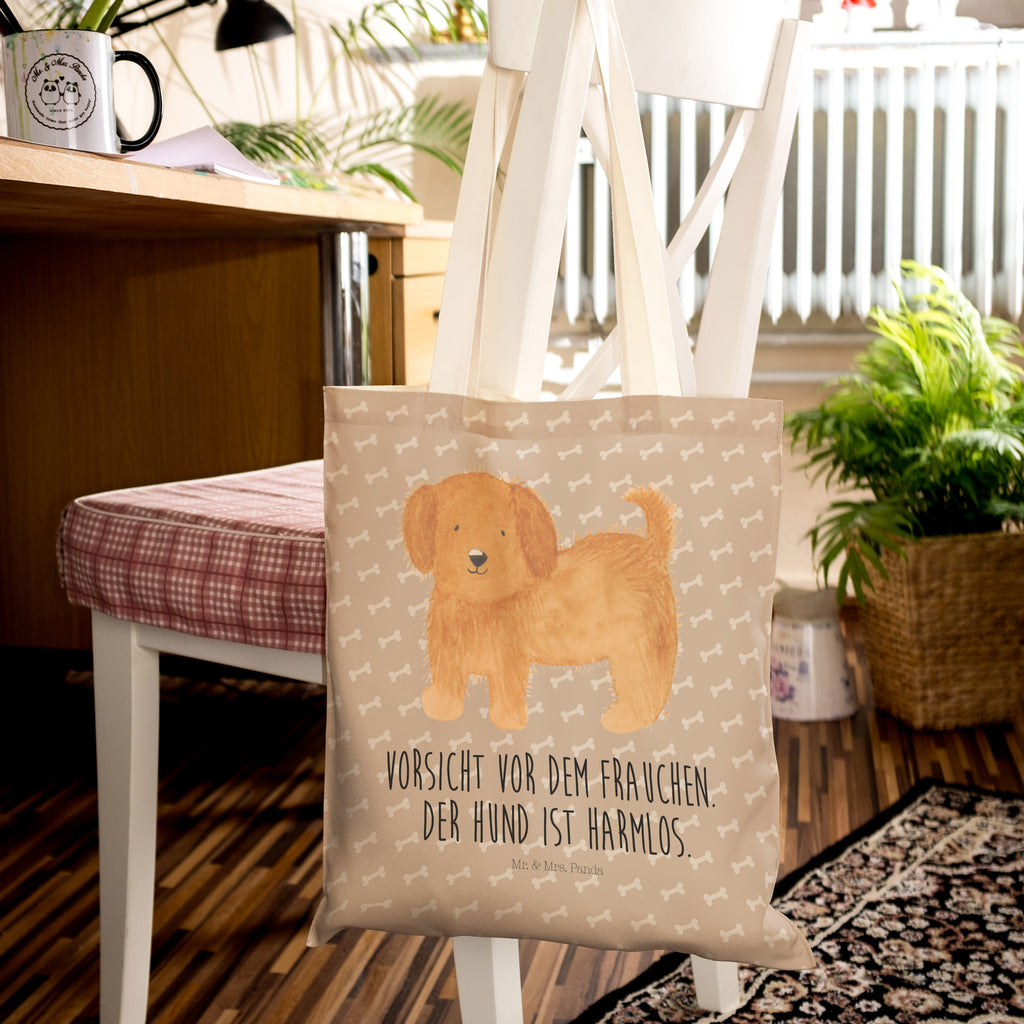 Einkaufstasche Hund flauschig Tragetasche, Tasche, Beutel, Stofftasche, Baumwolltasche, Umhängetasche, Shopper, Hund, Hundemotiv, Haustier, Hunderasse, Tierliebhaber, Hundebesitzer, Sprüche, Hunde, Frauchen, Hundemama, Hundeliebe
