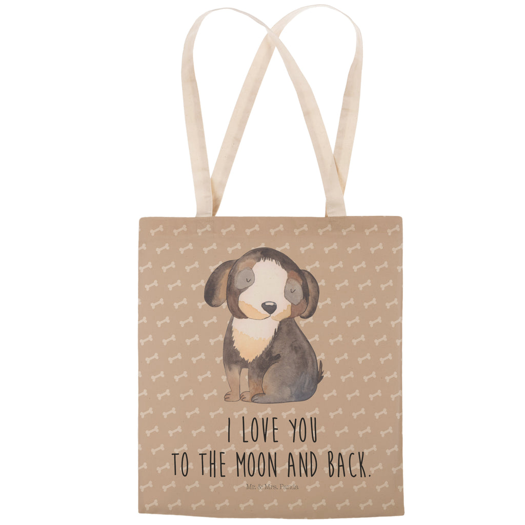 Einkaufstasche Hund entspannt Tragetasche, Tasche, Beutel, Stofftasche, Baumwolltasche, Umhängetasche, Shopper, Hund, Hundemotiv, Haustier, Hunderasse, Tierliebhaber, Hundebesitzer, Sprüche, schwarzer Hund, Hundeliebe, Liebe, Hundeglück
