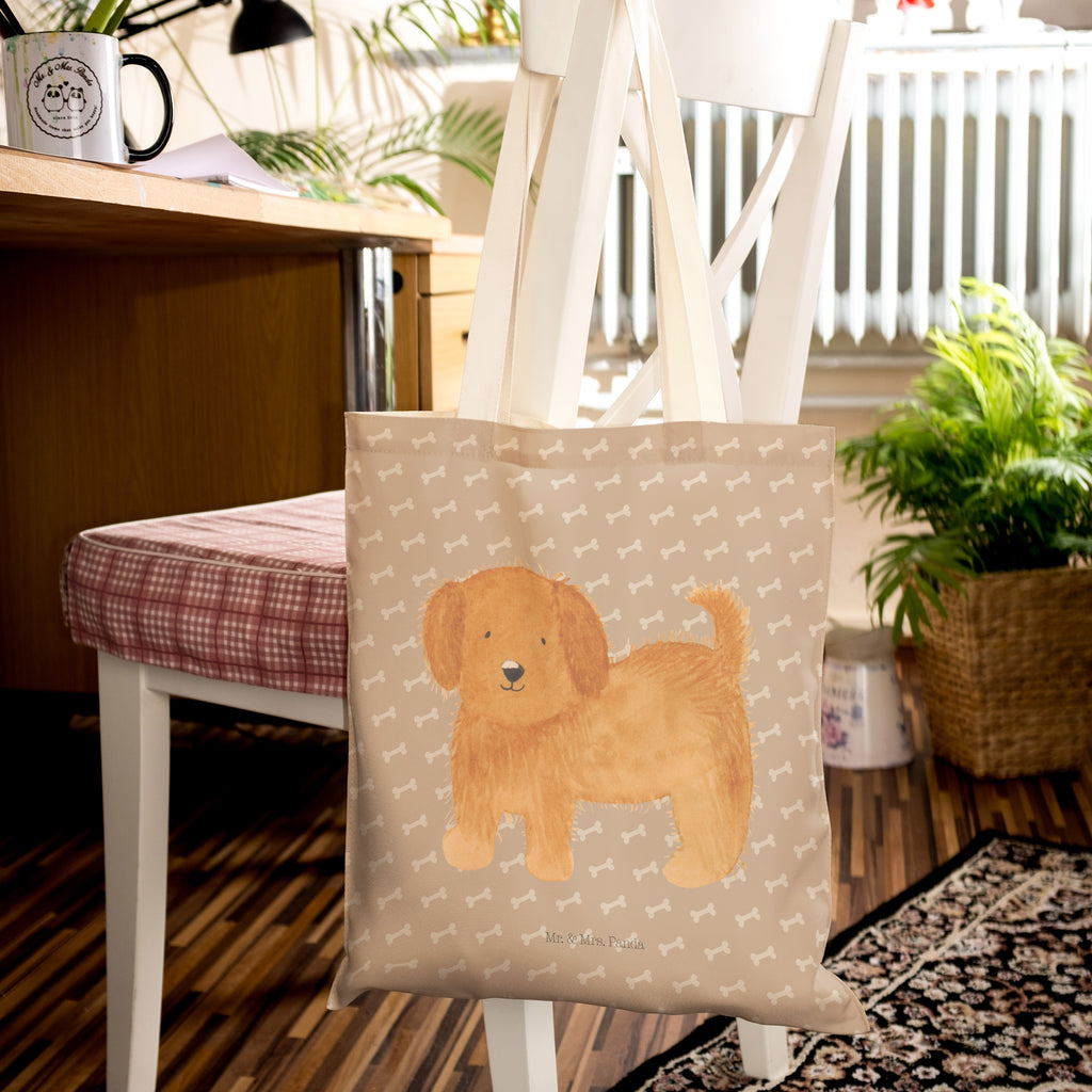 Einkaufstasche Hund flauschig Tragetasche, Tasche, Beutel, Stofftasche, Baumwolltasche, Umhängetasche, Shopper, Hund, Hundemotiv, Haustier, Hunderasse, Tierliebhaber, Hundebesitzer, Sprüche, Hunde, Frauchen, Hundemama, Hundeliebe
