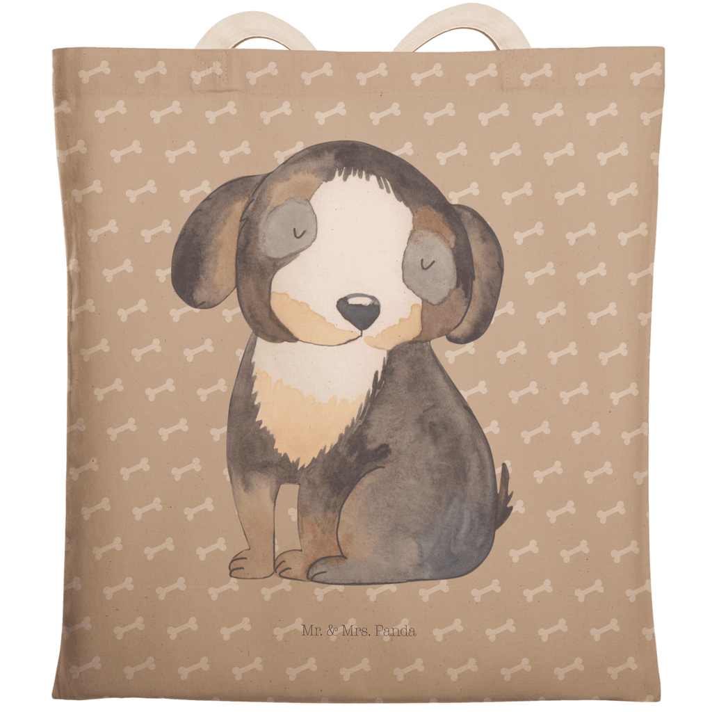Einkaufstasche Hund entspannt Tragetasche, Tasche, Beutel, Stofftasche, Baumwolltasche, Umhängetasche, Shopper, Hund, Hundemotiv, Haustier, Hunderasse, Tierliebhaber, Hundebesitzer, Sprüche, schwarzer Hund, Hundeliebe, Liebe, Hundeglück
