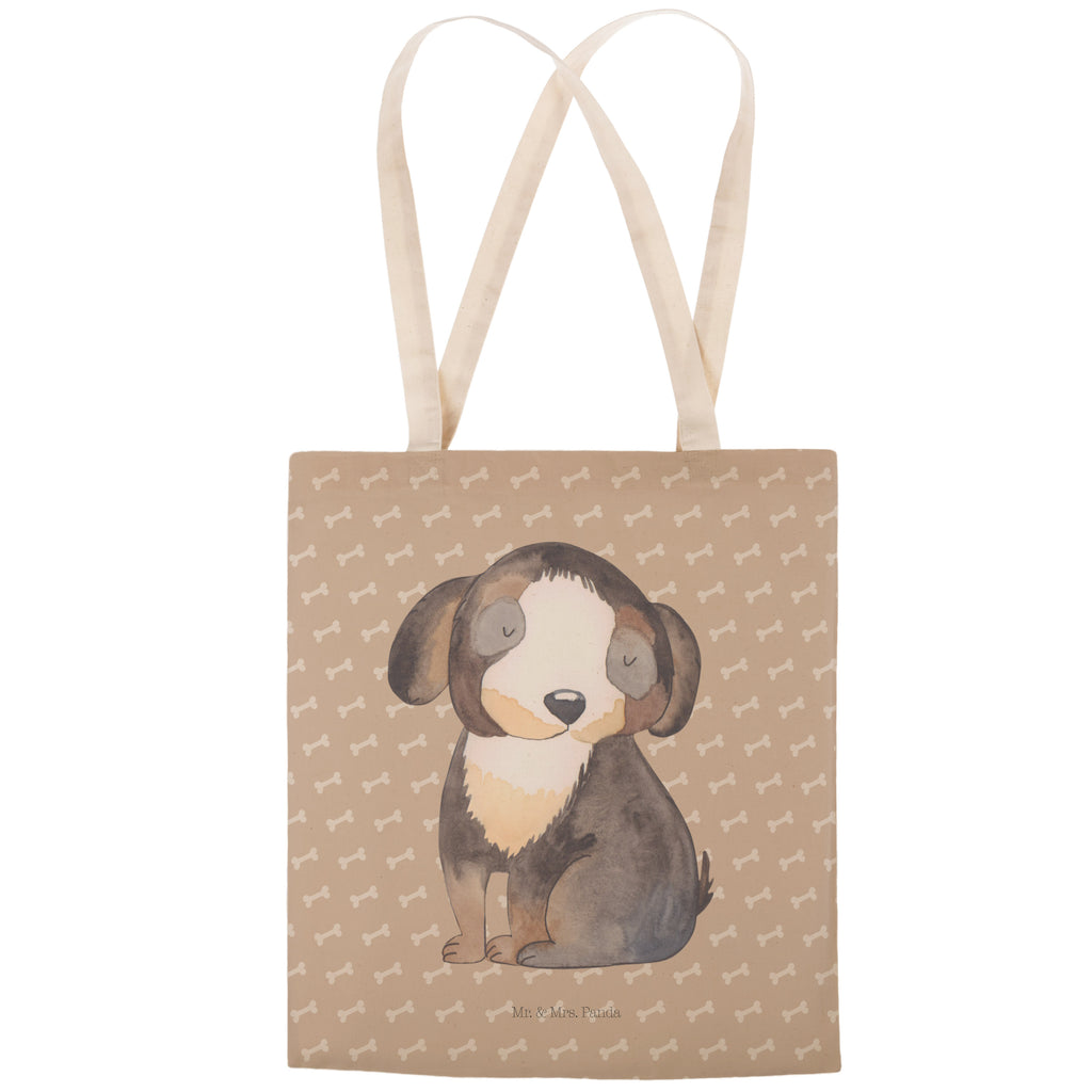 Einkaufstasche Hund entspannt Tragetasche, Tasche, Beutel, Stofftasche, Baumwolltasche, Umhängetasche, Shopper, Hund, Hundemotiv, Haustier, Hunderasse, Tierliebhaber, Hundebesitzer, Sprüche, schwarzer Hund, Hundeliebe, Liebe, Hundeglück