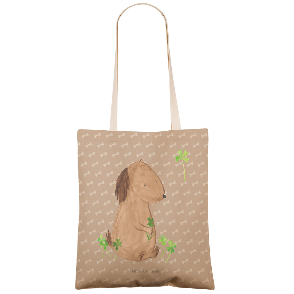 Einkaufstasche Hund Kleeblatt Tragetasche, Tasche, Beutel, Stofftasche, Baumwolltasche, Umhängetasche, Shopper, Hund, Hundemotiv, Haustier, Hunderasse, Tierliebhaber, Hundebesitzer, Sprüche, Kleeblatt, Glück, Tagträume, Motivation, Neuanfang, Geschenk, Glücksbringer, Selbstliebe, Achtsamkeit