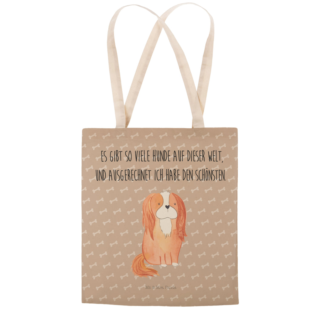 Einkaufstasche Cavalier King Charles Spaniel Tragetasche, Tasche, Beutel, Stofftasche, Baumwolltasche, Umhängetasche, Shopper, Hund, Hundemotiv, Haustier, Hunderasse, Tierliebhaber, Hundebesitzer, Sprüche, Cavalier King Charles Spaniel, Cockerspaniel, Spaniel, Spruch, schönster Hund