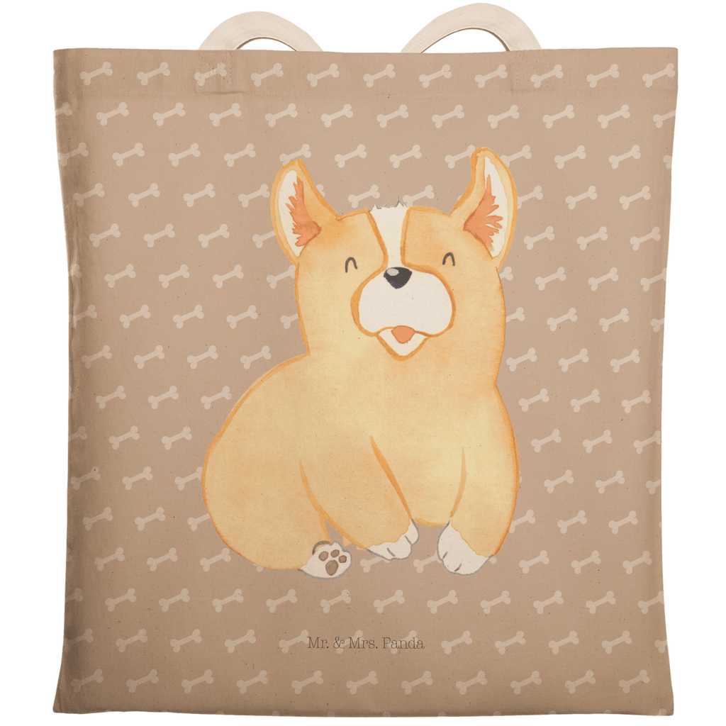 Einkaufstasche Corgie Tragetasche, Tasche, Beutel, Stofftasche, Baumwolltasche, Umhängetasche, Shopper, Hund, Hundemotiv, Haustier, Hunderasse, Tierliebhaber, Hundebesitzer, Sprüche, Corgie, Welsh Corgie Pembroke, britisch, Motivation, Spruch, Hundespruch, Lebensfreude