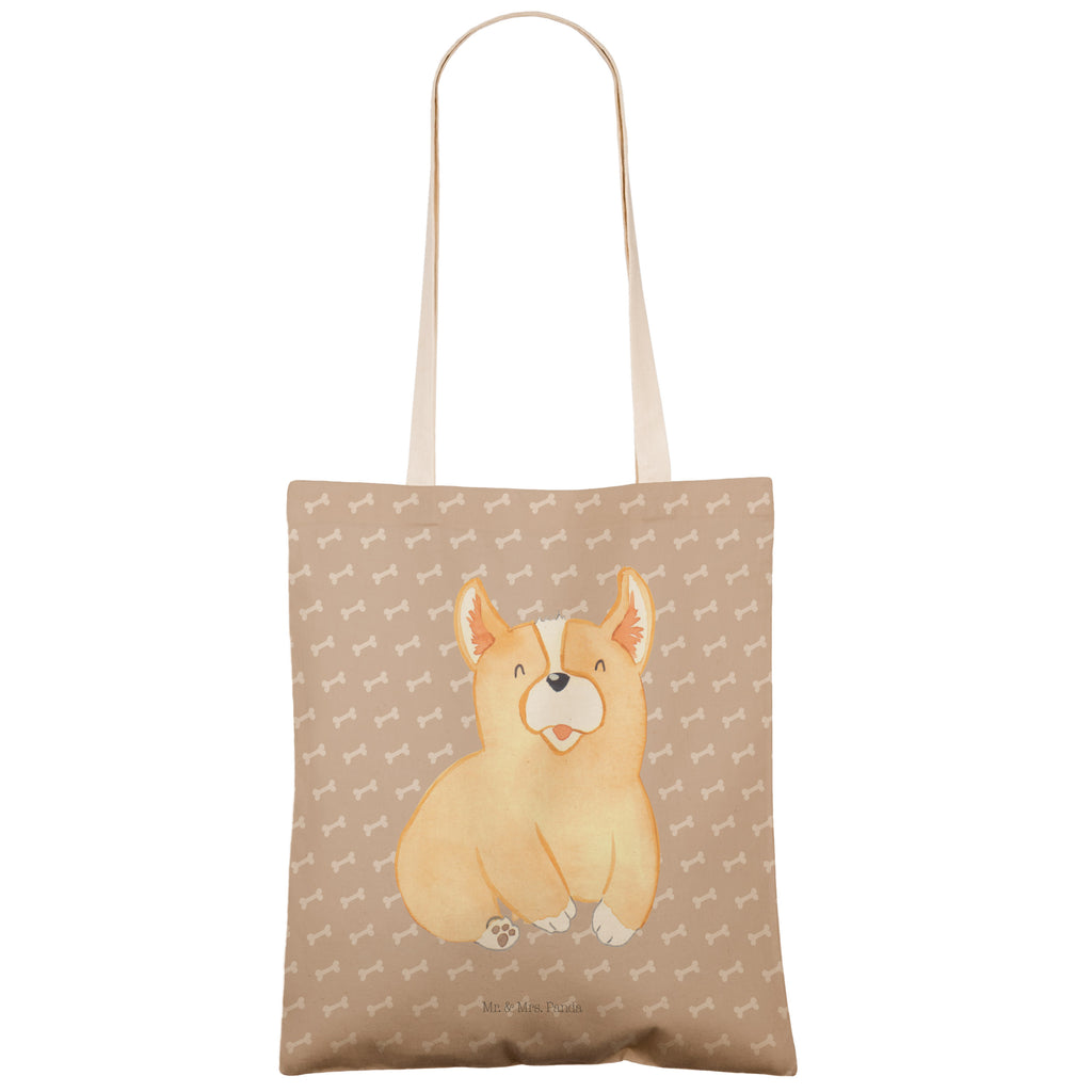 Einkaufstasche Corgie Tragetasche, Tasche, Beutel, Stofftasche, Baumwolltasche, Umhängetasche, Shopper, Hund, Hundemotiv, Haustier, Hunderasse, Tierliebhaber, Hundebesitzer, Sprüche, Corgie, Welsh Corgie Pembroke, britisch, Motivation, Spruch, Hundespruch, Lebensfreude