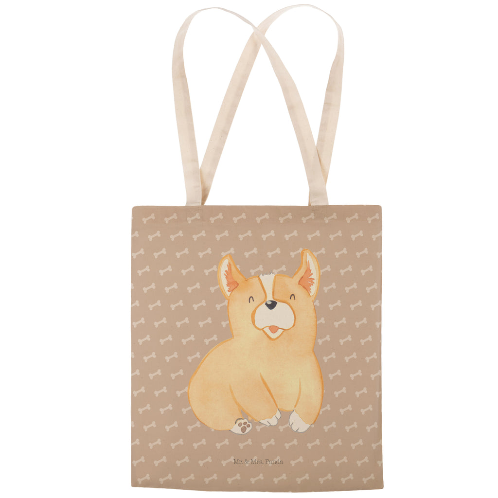 Einkaufstasche Corgie Tragetasche, Tasche, Beutel, Stofftasche, Baumwolltasche, Umhängetasche, Shopper, Hund, Hundemotiv, Haustier, Hunderasse, Tierliebhaber, Hundebesitzer, Sprüche, Corgie, Welsh Corgie Pembroke, britisch, Motivation, Spruch, Hundespruch, Lebensfreude
