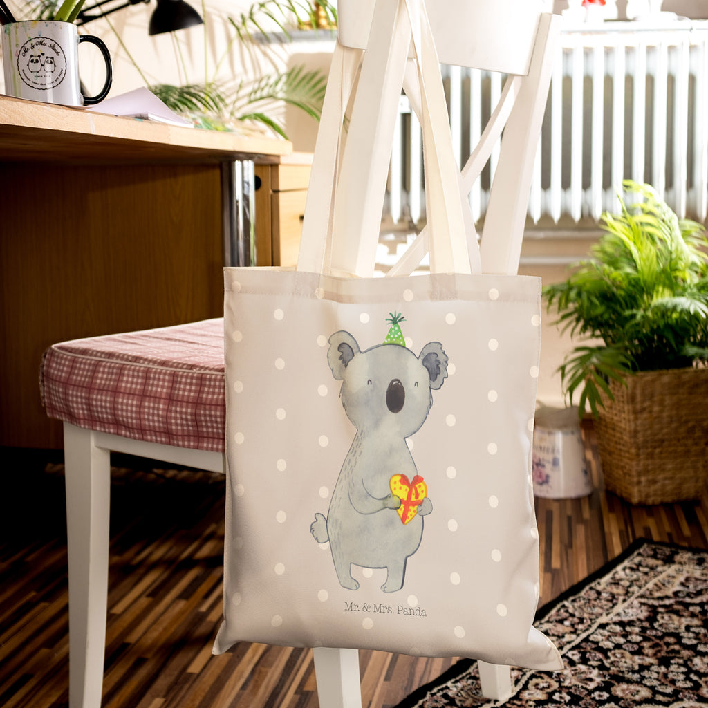 Einkaufstasche Koala Geschenk Tragetasche, Tasche, Beutel, Stofftasche, Baumwolltasche, Umhängetasche, Shopper, Koala, Koalabär, Geschenk, Geburtstag, Party