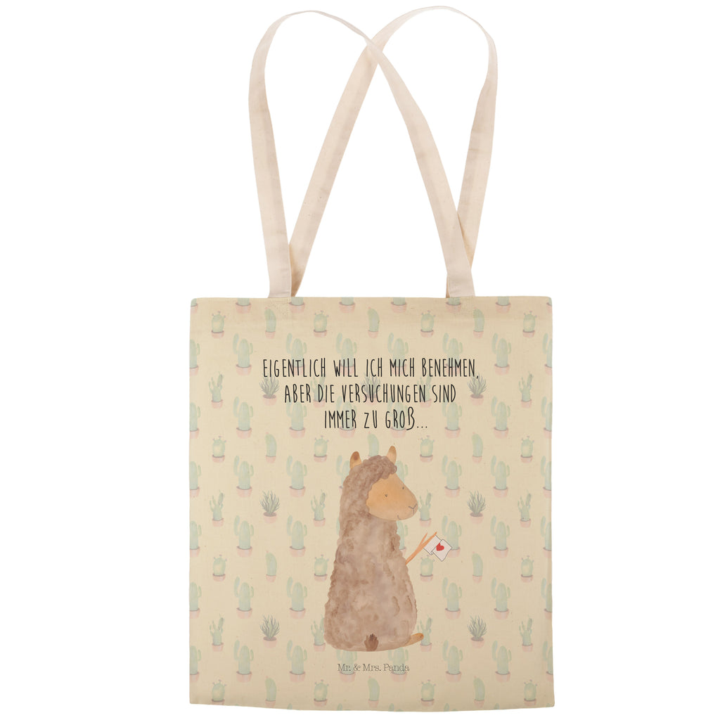 Einkaufstasche Alpaka Fahne Tragetasche, Tasche, Beutel, Stofftasche, Baumwolltasche, Umhängetasche, Shopper, Alpaka, Lama, Alpakas, Lamas, Liebe