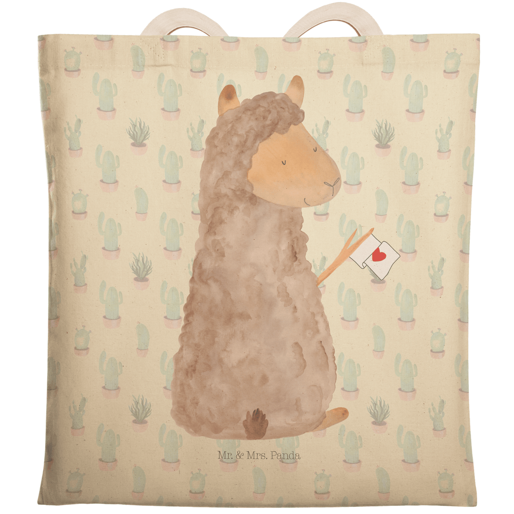 Einkaufstasche Alpaka Fahne Tragetasche, Tasche, Beutel, Stofftasche, Baumwolltasche, Umhängetasche, Shopper, Alpaka, Lama, Alpakas, Lamas, Liebe