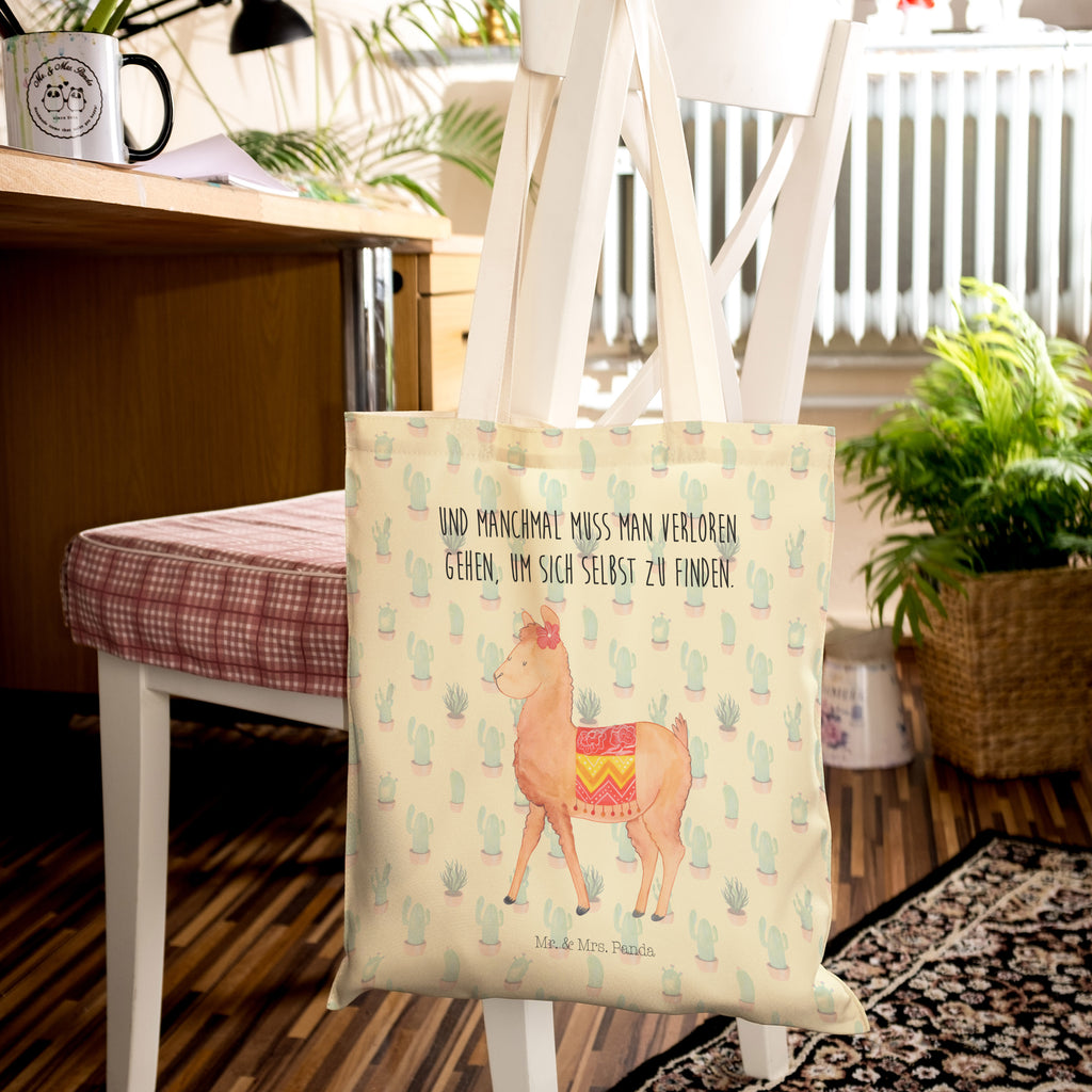 Einkaufstasche Alpaka stolz Tragetasche, Tasche, Beutel, Stofftasche, Baumwolltasche, Umhängetasche, Shopper, Alpaka, Lama