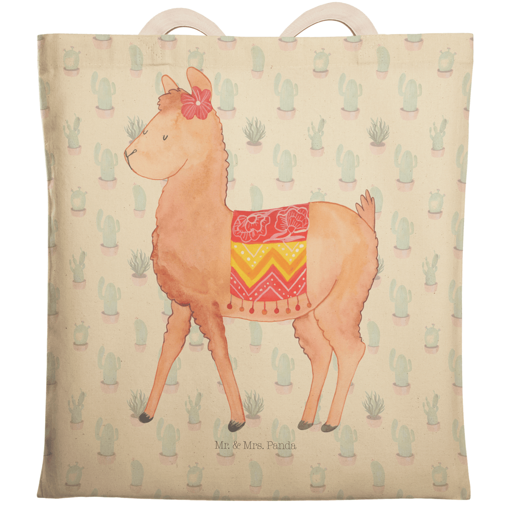 Einkaufstasche Alpaka stolz Tragetasche, Tasche, Beutel, Stofftasche, Baumwolltasche, Umhängetasche, Shopper, Alpaka, Lama