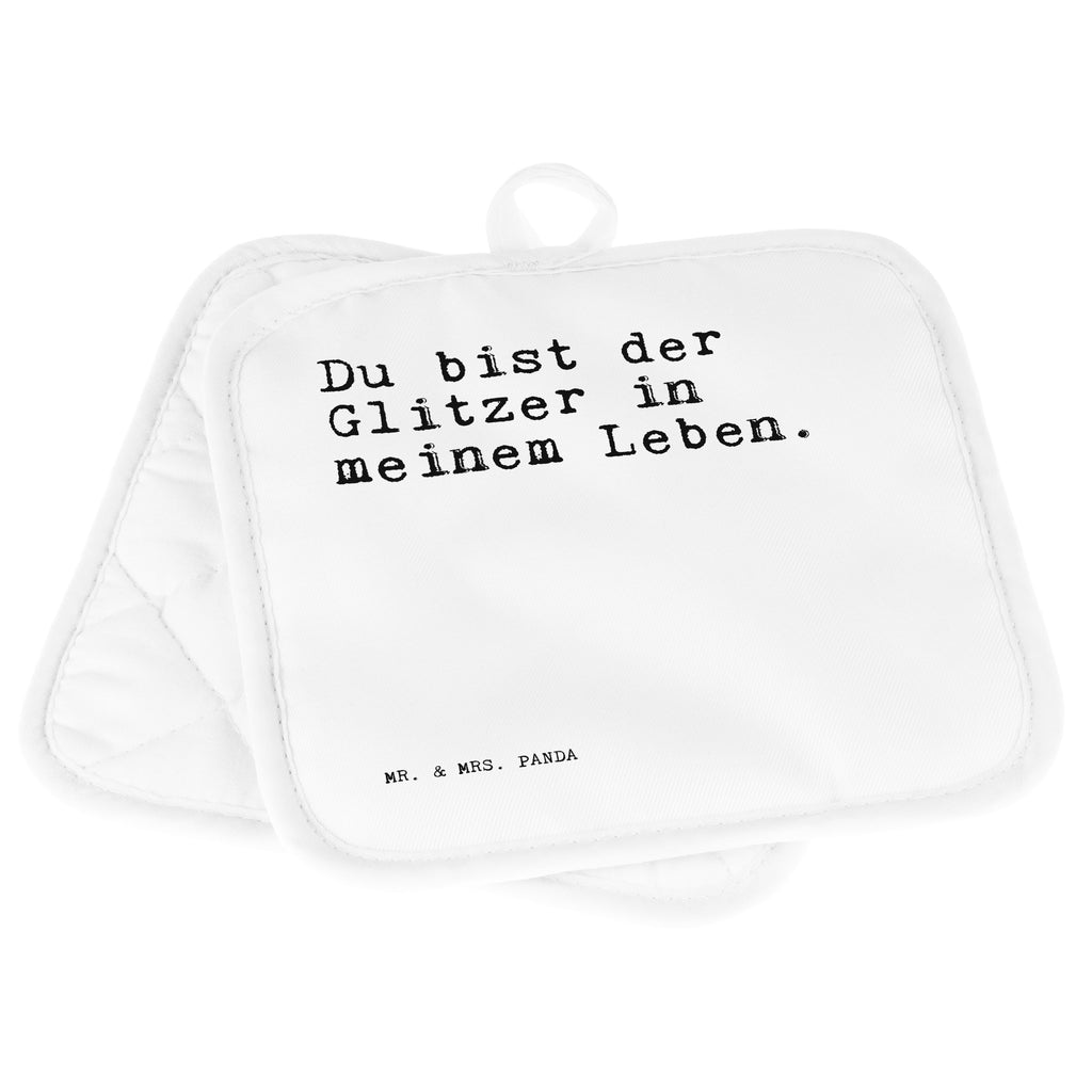2er Set Topflappen  Sprüche und Zitate Du bist der Glitzer in meinem Leben. Topflappen, Topfuntersetzer, Ofenhandschuh, Topflappen Set, Topflappen lustig, Topflappen mit Spruch, Spruch, Sprüche, lustig, Weisheiten, Zitate, Spruch Sprüche Weisheiten Zitate Lustig Weisheit Worte