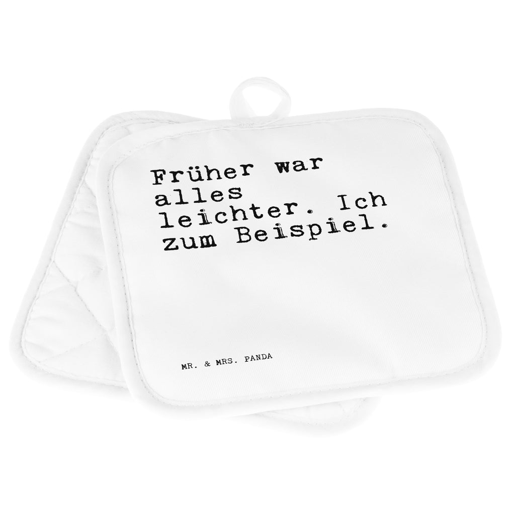 2er Set Topflappen  Sprüche und Zitate Früher war alles leichter. Ich zum Beispiel. Topflappen, Topfuntersetzer, Ofenhandschuh, Topflappen Set, Topflappen lustig, Topflappen mit Spruch, Spruch, Sprüche, lustig, Weisheiten, Zitate, Spruch Sprüche Weisheiten Zitate Lustig Weisheit Worte