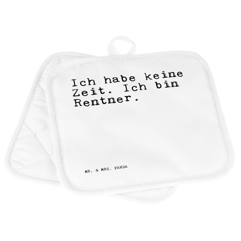 2er Set Topflappen  Sprüche und Zitate Ich habe keine Zeit. Ich bin Rentner. Topflappen, Topfuntersetzer, Ofenhandschuh, Topflappen Set, Topflappen lustig, Topflappen mit Spruch, Spruch, Sprüche, lustig, Weisheiten, Zitate, Spruch Sprüche Weisheiten Zitate Lustig Weisheit Worte