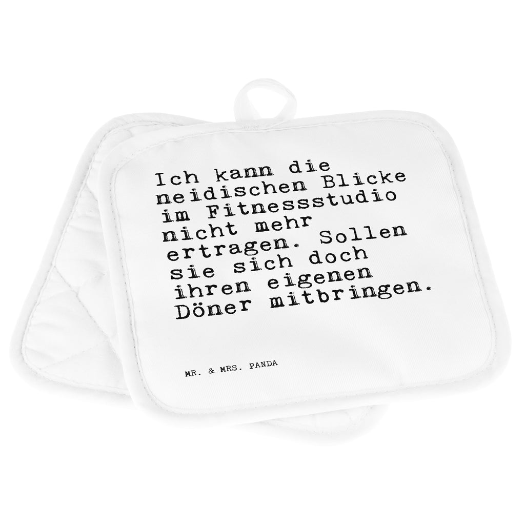 2er Set Topflappen  Sprüche und Zitate Ich kann die neidischen Blicke im Fitnessstudio nicht mehr ertragen. Sollen sie sich doch ihren eigenen Döner mitbringen. Topflappen, Topfuntersetzer, Ofenhandschuh, Topflappen Set, Topflappen lustig, Topflappen mit Spruch, Spruch, Sprüche, lustig, Weisheiten, Zitate, Spruch Sprüche Weisheiten Zitate Lustig Weisheit Worte