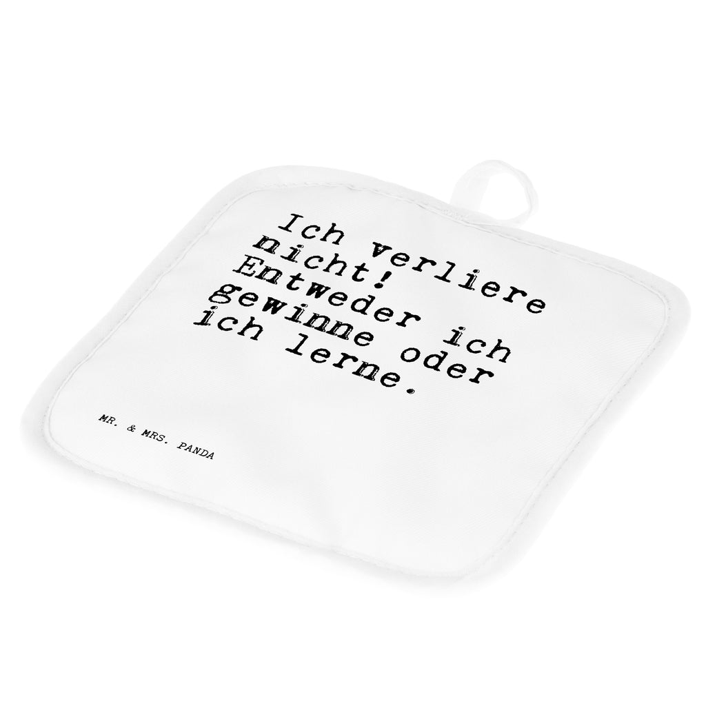 2er Set Topflappen  Sprüche und Zitate Ich verliere nicht! Entweder ich gewinne oder ich lerne. Topflappen, Topfuntersetzer, Ofenhandschuh, Topflappen Set, Topflappen lustig, Topflappen mit Spruch, Spruch, Sprüche, lustig, Weisheiten, Zitate, Spruch Sprüche Weisheiten Zitate Lustig Weisheit Worte