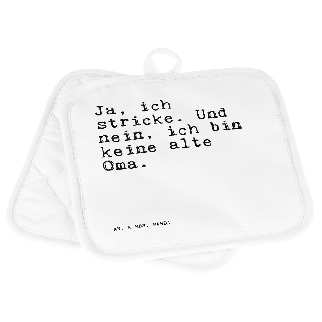 2er Set Topflappen  Sprüche und Zitate Ja, ich stricke. Und nein, ich bin keine alte Oma. Topflappen, Topfuntersetzer, Ofenhandschuh, Topflappen Set, Topflappen lustig, Topflappen mit Spruch, Spruch, Sprüche, lustig, Weisheiten, Zitate, Spruch Sprüche Weisheiten Zitate Lustig Weisheit Worte