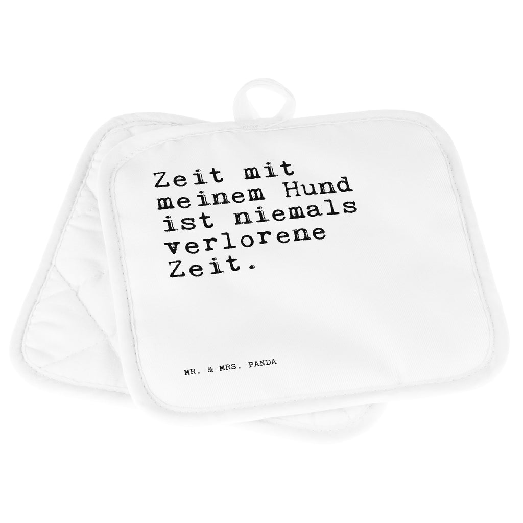 2er Set Topflappen  Sprüche und Zitate Zeit mit meinem Hund ist niemals verlorene Zeit. Topflappen, Topfuntersetzer, Ofenhandschuh, Topflappen Set, Topflappen lustig, Topflappen mit Spruch, Spruch, Sprüche, lustig, Weisheiten, Zitate, Spruch Sprüche Weisheiten Zitate Lustig Weisheit Worte