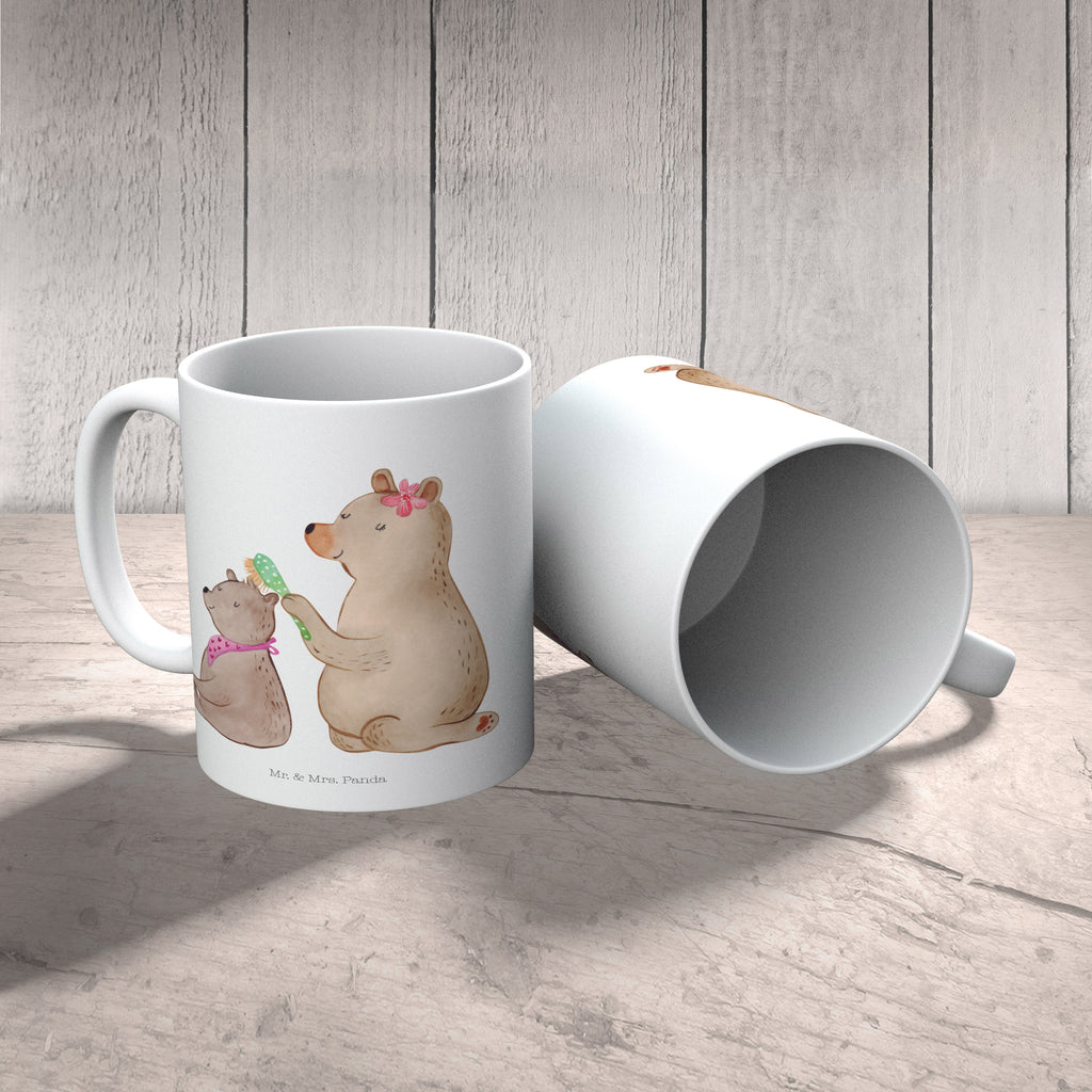 Tasse Bär mit Kind Geschenk, Muttertag, Mutti, Mama, Mutter Becher, Kaffeetasse, Kaffeebecher, Tee, Frühstück, Büro  Familie, Vatertag, Muttertag, Bruder, Schwester, Mama, Papa, Oma, Opa