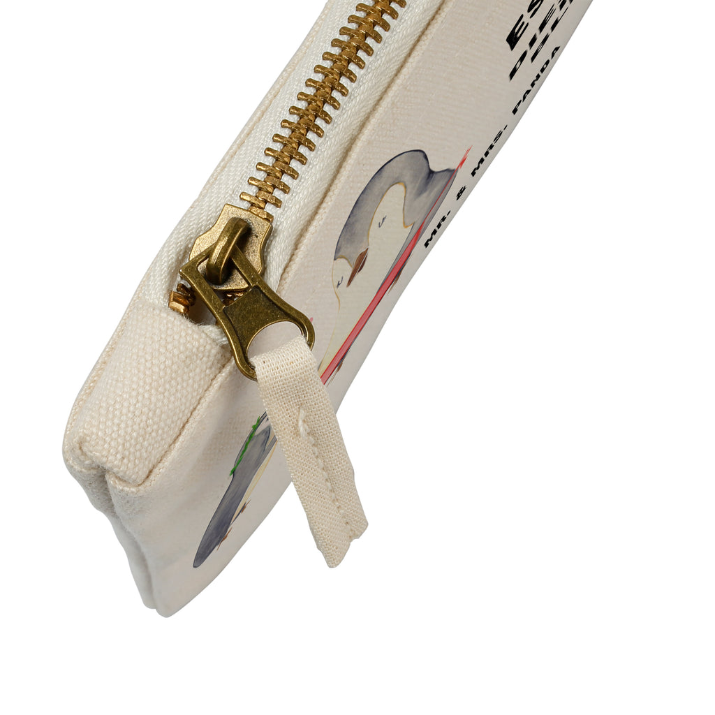 Schminktasche Pinguin mit Kind Schminktasche, Kosmetiktasche, Kosmetikbeutel, Stiftemäppchen, Etui, Federmappe, Makeup, XXL, Schminketui, Kosmetiketui, Schlamperetui, Familie, Vatertag, Muttertag, Bruder, Schwester, Mama, Papa, Oma, Opa, Geschenk, Mami, Mutti, Mutter, Geburststag