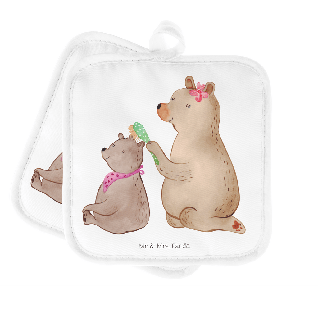 2er Set Topflappen  Bär mit Kind Topflappen, Topfuntersetzer, Ofenhandschuh, Topflappen Set, Topflappen lustig, Topflappen mit Spruch, Familie, Vatertag, Muttertag, Bruder, Schwester, Mama, Papa, Oma, Opa, Geschenk, Mutti, Mutter