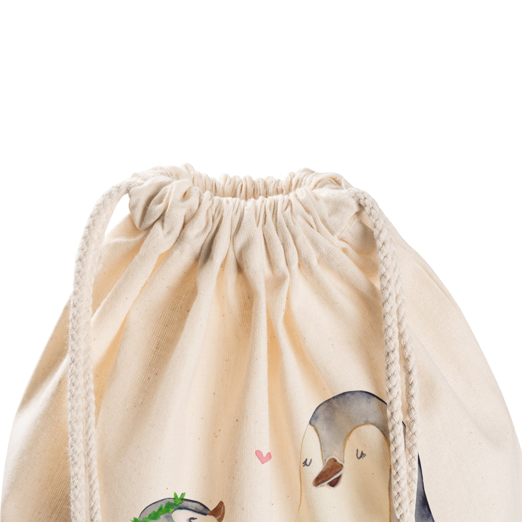Sportbeutel Pinguin mit Kind Turnbeutel, Beutel, Sporttasche, Tasche, Stoffbeutel, Familie, Vatertag, Muttertag, Bruder, Schwester, Mama, Papa, Oma, Opa, Geschenk, Mami, Mutti, Mutter, Geburststag