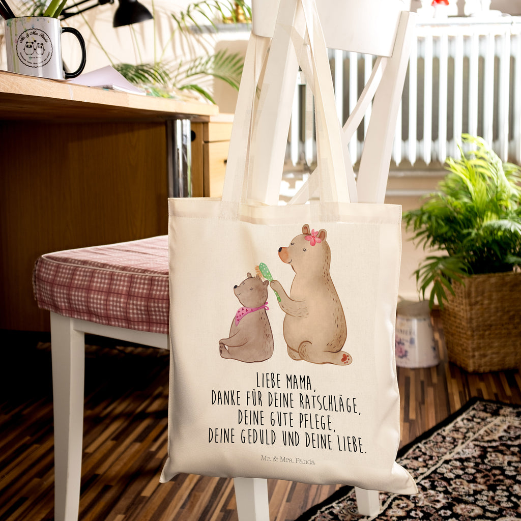 Tragetasche Bär mit Kind Beuteltasche, Beutel, Einkaufstasche, Jutebeutel, Stoffbeutel, Familie, Vatertag, Muttertag, Bruder, Schwester, Mama, Papa, Oma, Opa, Geschenk, Mutti, Mutter