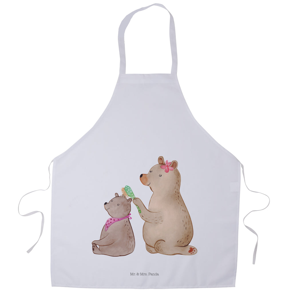 Kochschürze Bär mit Kind Schürze, Backschürze, Küchenschürze, Grillschürze, Latzschürze, Familie, Vatertag, Muttertag, Bruder, Schwester, Mama, Papa, Oma, Opa, Geschenk, Mutti, Mutter