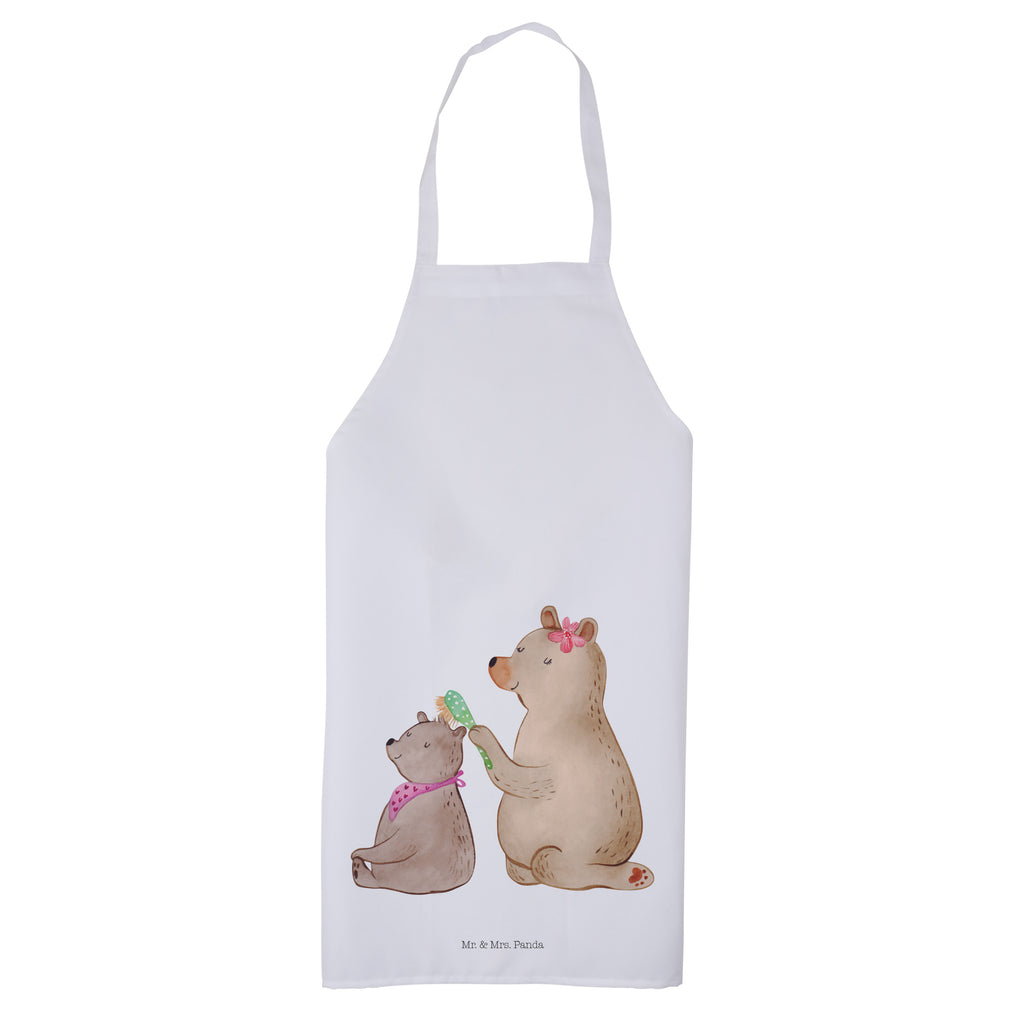 Kochschürze Bär mit Kind Schürze, Backschürze, Küchenschürze, Grillschürze, Latzschürze, Familie, Vatertag, Muttertag, Bruder, Schwester, Mama, Papa, Oma, Opa, Geschenk, Mutti, Mutter