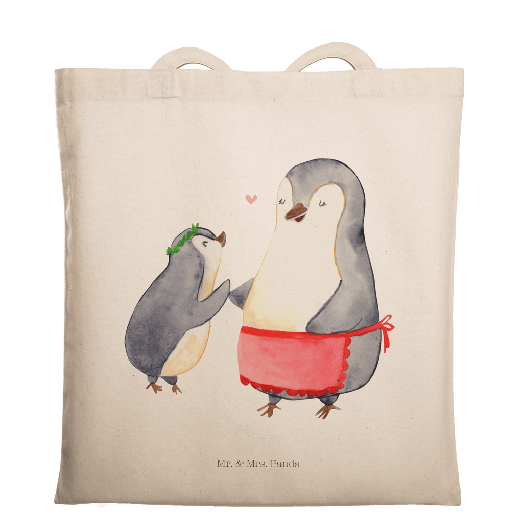 Tragetasche Pinguin mit Kind Beuteltasche, Beutel, Einkaufstasche, Jutebeutel, Stoffbeutel, Familie, Vatertag, Muttertag, Bruder, Schwester, Mama, Papa, Oma, Opa, Geschenk, Mami, Mutti, Mutter, Geburststag