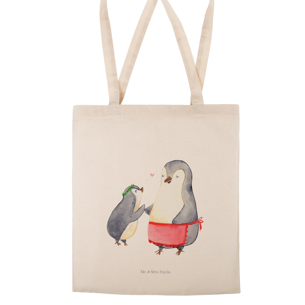 Tragetasche Pinguin mit Kind Beuteltasche, Beutel, Einkaufstasche, Jutebeutel, Stoffbeutel, Familie, Vatertag, Muttertag, Bruder, Schwester, Mama, Papa, Oma, Opa, Geschenk, Mami, Mutti, Mutter, Geburststag
