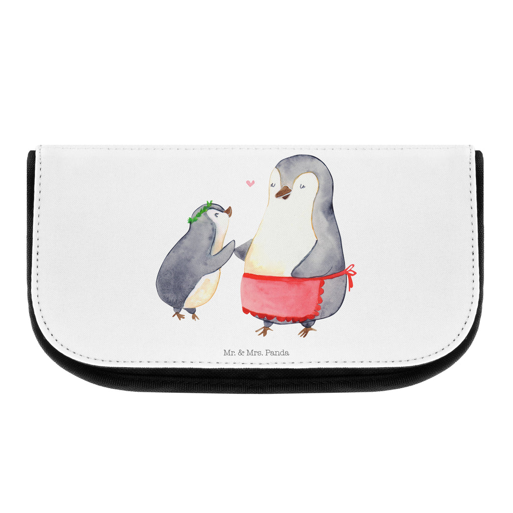 Kosmetiktasche Pinguin mit Kind Kosmetikbeutel, Kulturtasche, Kulturbeutel, Schminktasche, Make-Up Tasche, Familie, Vatertag, Muttertag, Bruder, Schwester, Mama, Papa, Oma, Opa, Geschenk, Mami, Mutti, Mutter, Geburststag