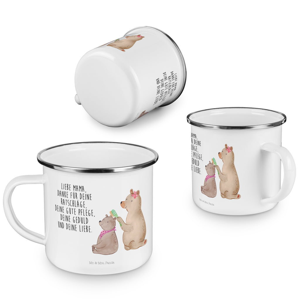 Camping Emaille Tasse Bär mit Kind Campingtasse, Trinkbecher, Metalltasse, Outdoor Tasse, Emaille Trinkbecher, Blechtasse Outdoor, Emaille Campingbecher, Edelstahl Trinkbecher, Metalltasse für Camping, Kaffee Blechtasse, Camping Tasse Metall, Familie, Vatertag, Muttertag, Bruder, Schwester, Mama, Papa, Oma, Opa, Geschenk, Mutti, Mutter