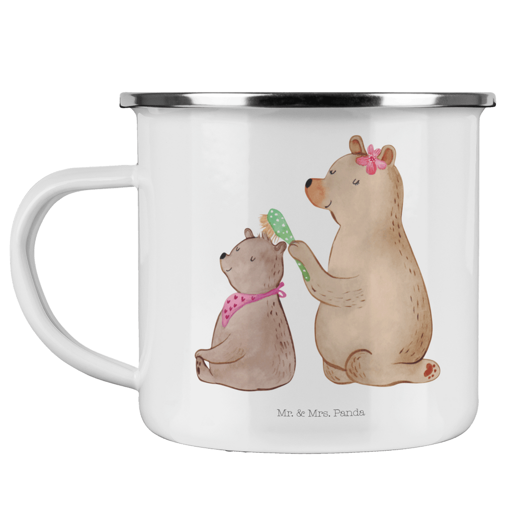 Camping Emaille Tasse Bär mit Kind Campingtasse, Trinkbecher, Metalltasse, Outdoor Tasse, Emaille Trinkbecher, Blechtasse Outdoor, Emaille Campingbecher, Edelstahl Trinkbecher, Metalltasse für Camping, Kaffee Blechtasse, Camping Tasse Metall, Familie, Vatertag, Muttertag, Bruder, Schwester, Mama, Papa, Oma, Opa, Geschenk, Mutti, Mutter