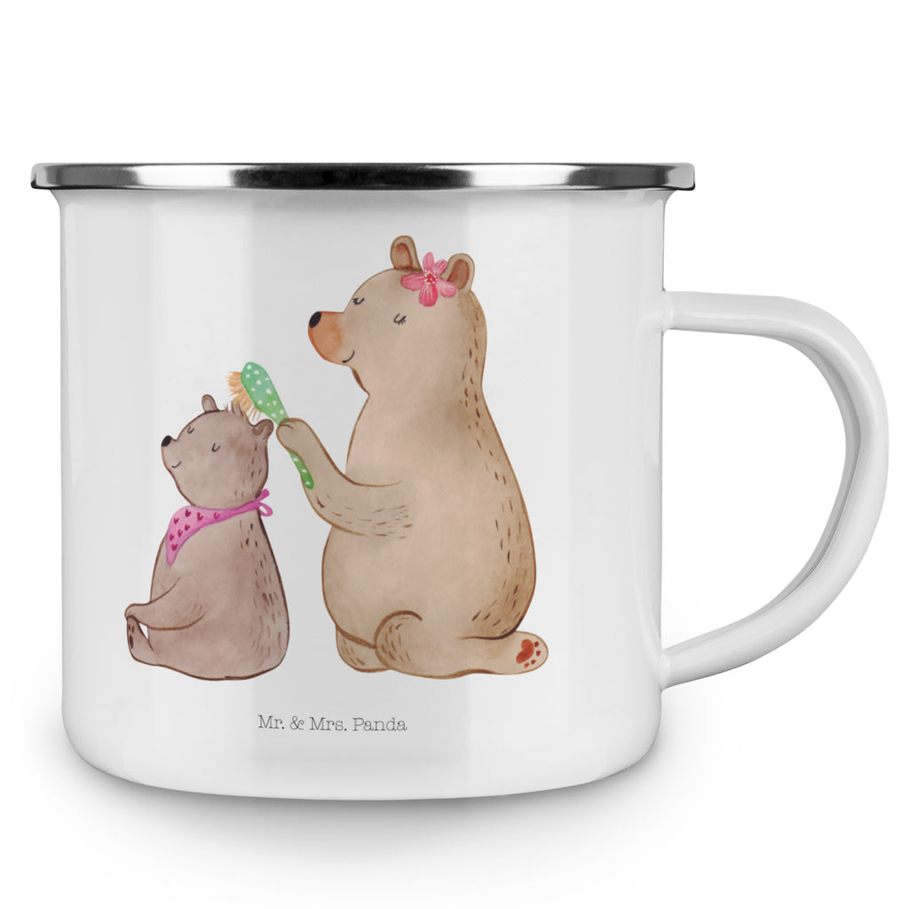 Camping Emaille Tasse Bär mit Kind Campingtasse, Trinkbecher, Metalltasse, Outdoor Tasse, Emaille Trinkbecher, Blechtasse Outdoor, Emaille Campingbecher, Edelstahl Trinkbecher, Metalltasse für Camping, Kaffee Blechtasse, Camping Tasse Metall, Familie, Vatertag, Muttertag, Bruder, Schwester, Mama, Papa, Oma, Opa, Geschenk, Mutti, Mutter