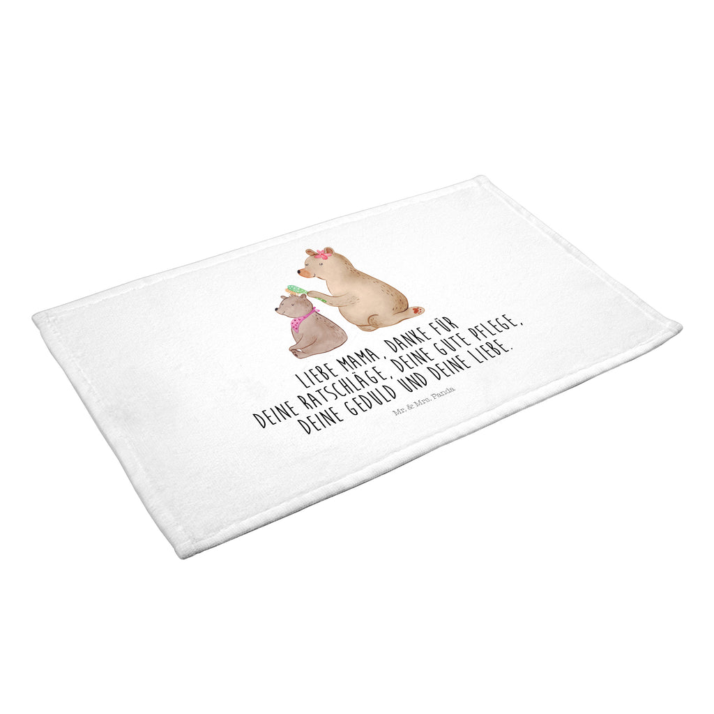 Gäste Handtuch Bär mit Kind Gästetuch, Reisehandtuch, Sport Handtuch, Frottier, Kinder Handtuch, Familie, Vatertag, Muttertag, Bruder, Schwester, Mama, Papa, Oma, Opa, Geschenk, Mutti, Mutter