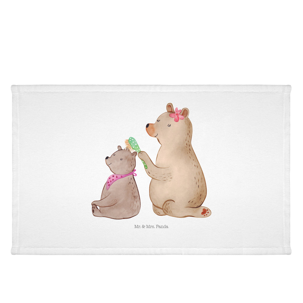 Gäste Handtuch Bär mit Kind Gästetuch, Reisehandtuch, Sport Handtuch, Frottier, Kinder Handtuch, Familie, Vatertag, Muttertag, Bruder, Schwester, Mama, Papa, Oma, Opa, Geschenk, Mutti, Mutter