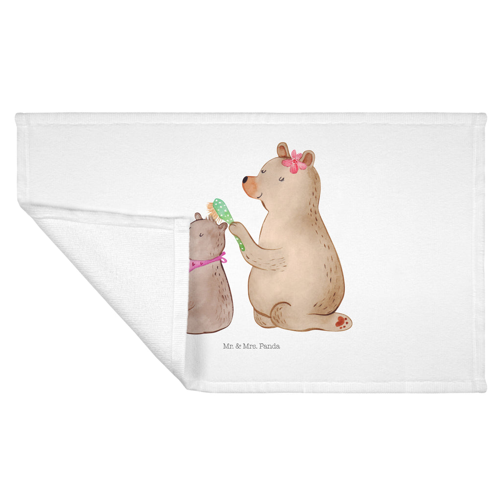 Gäste Handtuch Bär mit Kind Gästetuch, Reisehandtuch, Sport Handtuch, Frottier, Kinder Handtuch, Familie, Vatertag, Muttertag, Bruder, Schwester, Mama, Papa, Oma, Opa, Geschenk, Mutti, Mutter