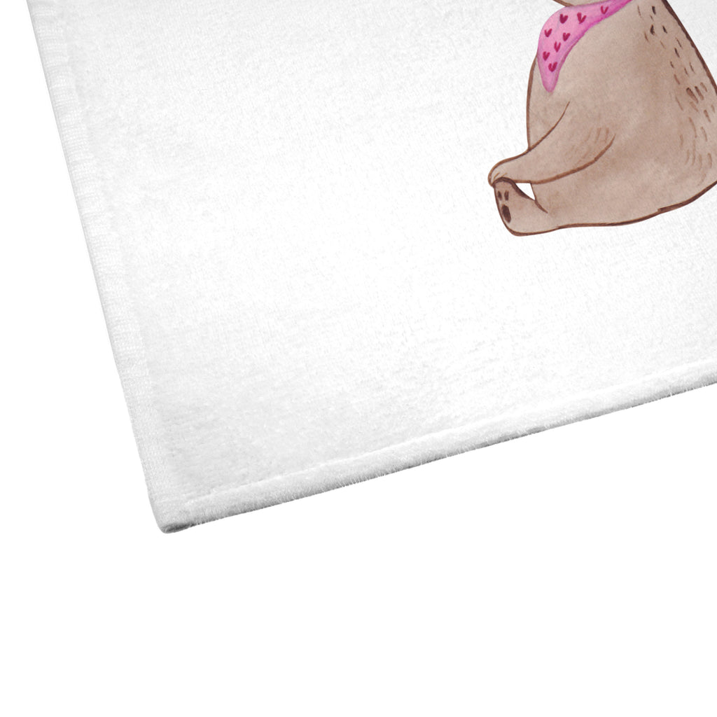 Gäste Handtuch Bär mit Kind Gästetuch, Reisehandtuch, Sport Handtuch, Frottier, Kinder Handtuch, Familie, Vatertag, Muttertag, Bruder, Schwester, Mama, Papa, Oma, Opa, Geschenk, Mutti, Mutter