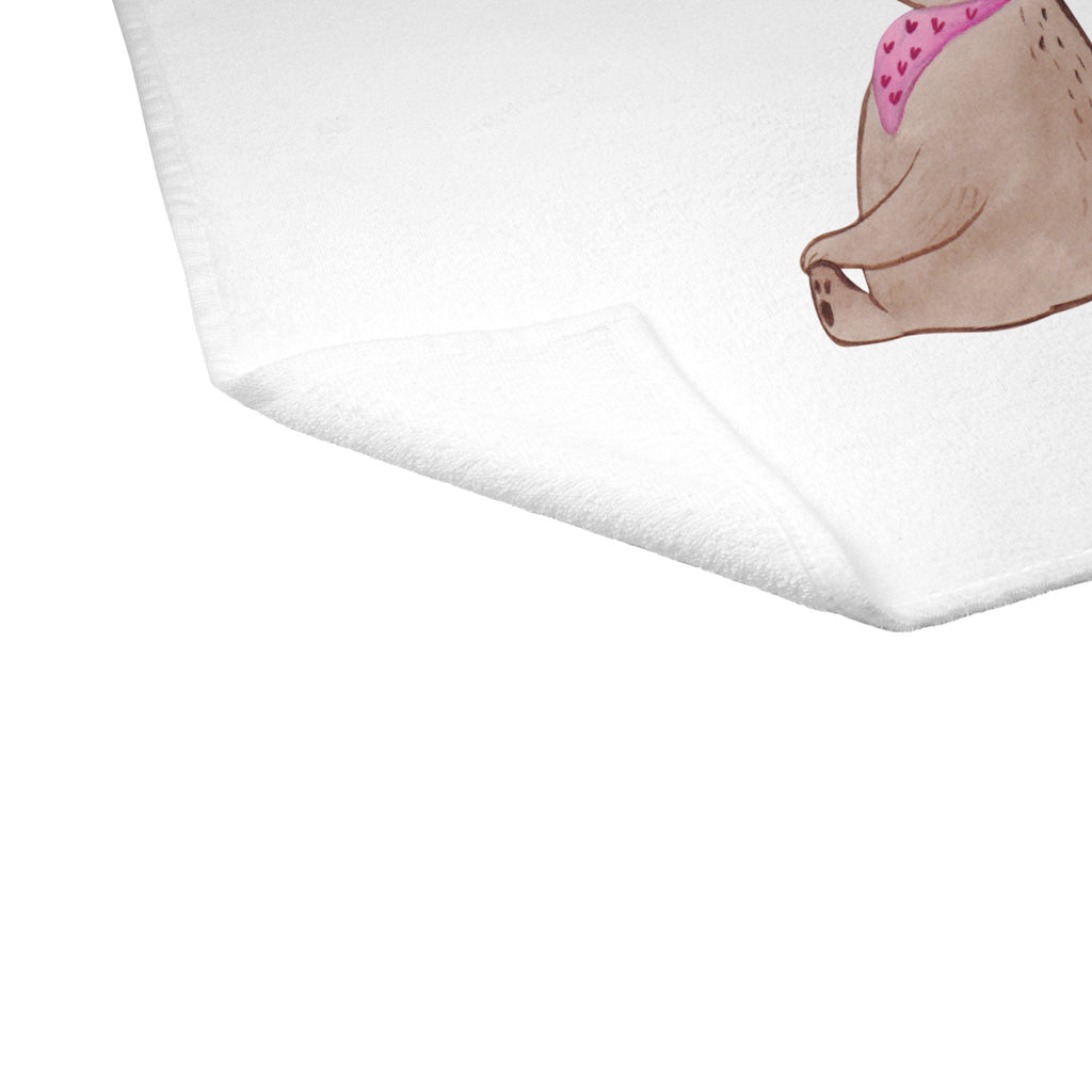 Gäste Handtuch Bär mit Kind Gästetuch, Reisehandtuch, Sport Handtuch, Frottier, Kinder Handtuch, Familie, Vatertag, Muttertag, Bruder, Schwester, Mama, Papa, Oma, Opa, Geschenk, Mutti, Mutter